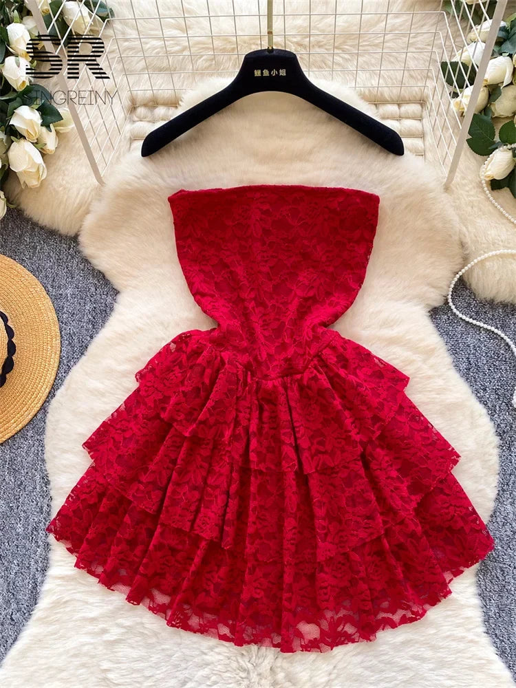 Ladies Floral Lace Dress