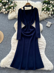Senior Halter Knit Dress