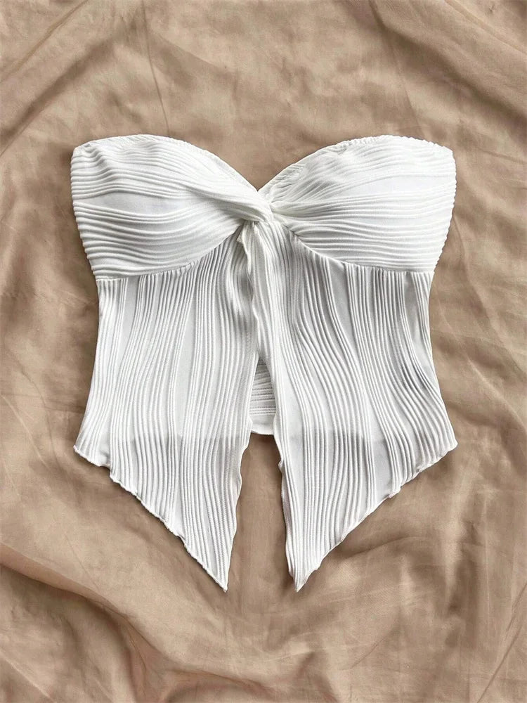 Twist Knot Front Crop Top