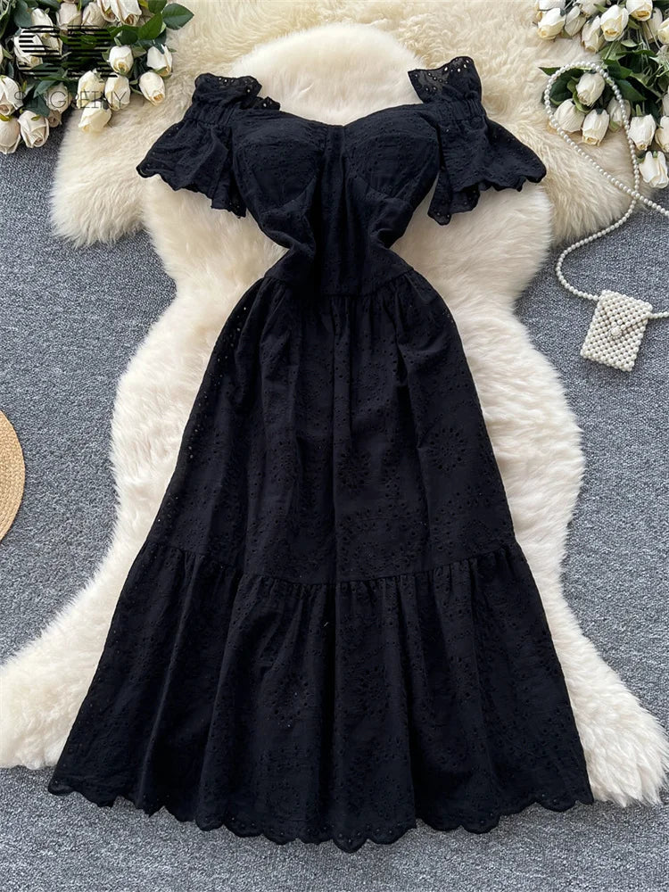 Embroidered Vacation Dress