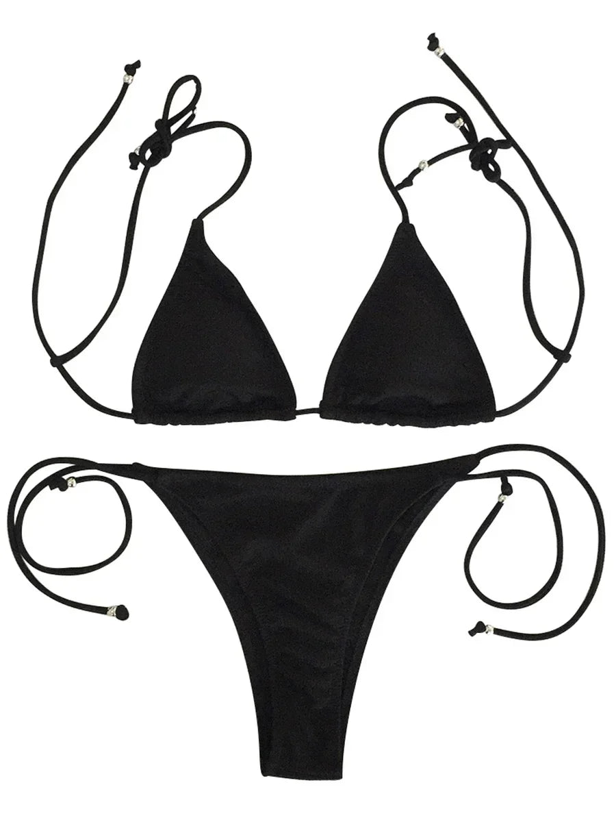 Ribbed Micro Tiny Bikini