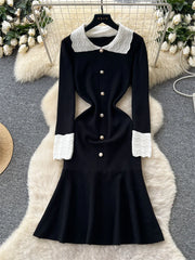 Ruffle Knit Dress
