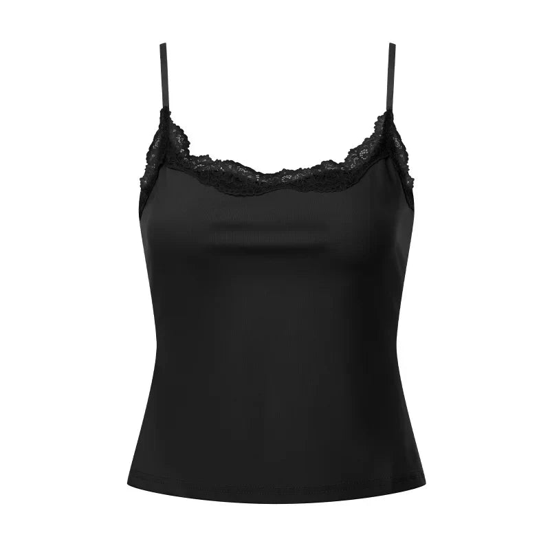 Y2k Padded Lace Camisoles Top