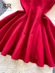 SINGREIN Pearl Beading Gala Dress