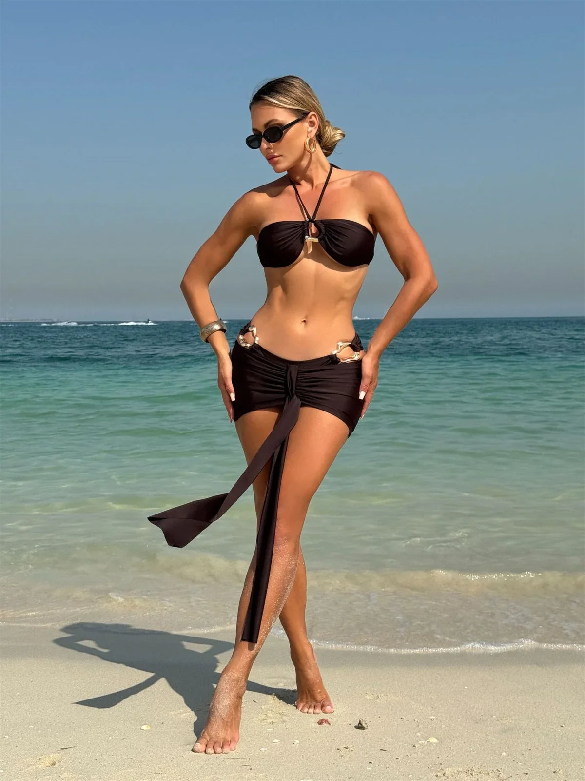 Sexy Coffee Bikini Set