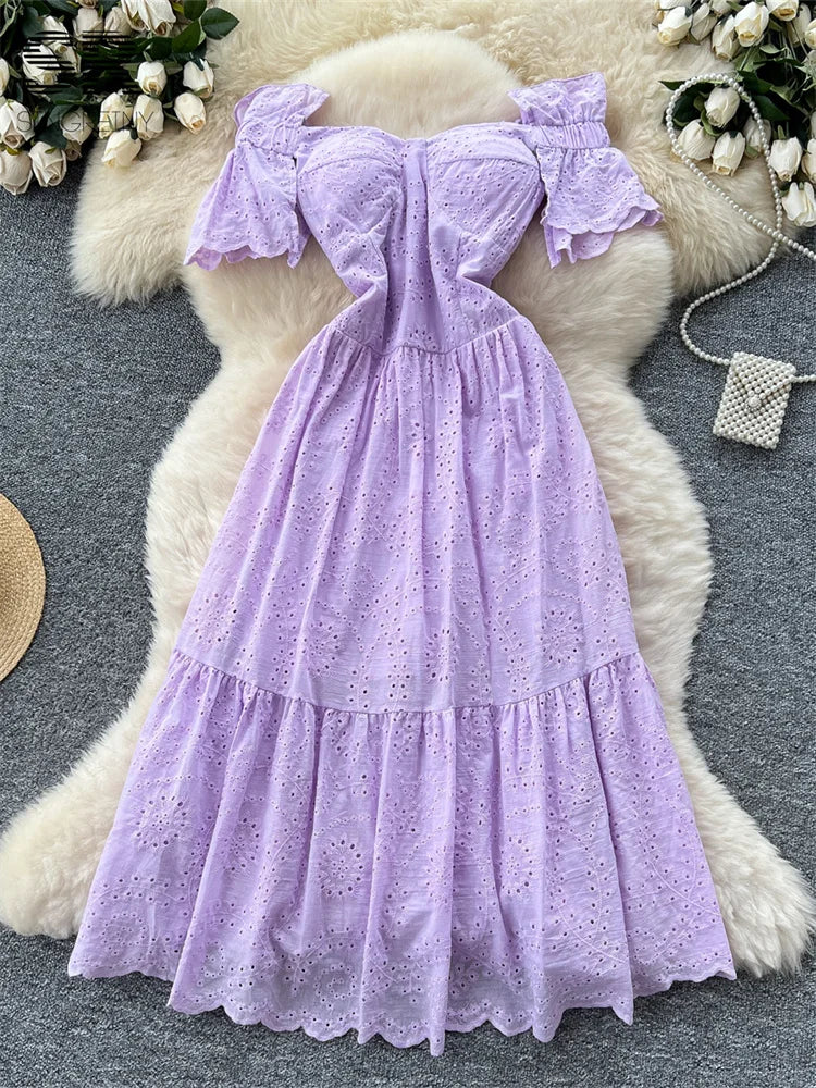 Embroidered Vacation Dress