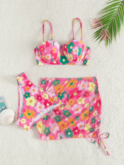 Sexy Shell Push Up 3 Piece Bikini Set