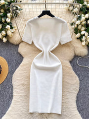 Vintage Knit Workwear Dress