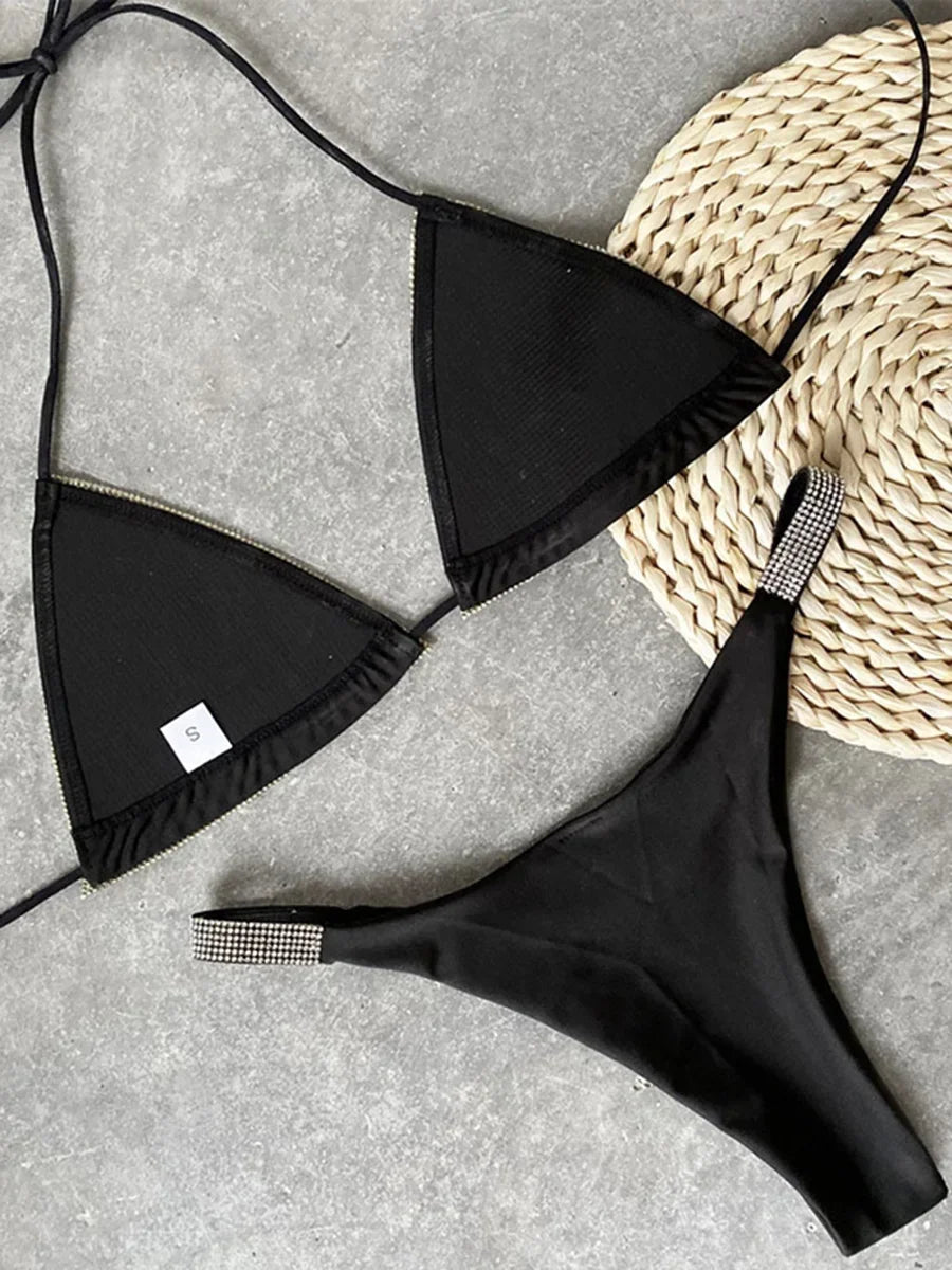 Shiny Sequins Diamond Micro Bikini