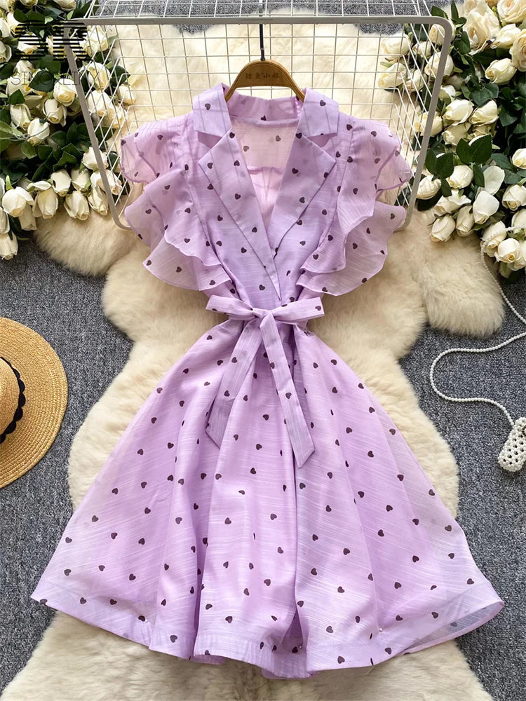 Sweet Heart Print SunDress