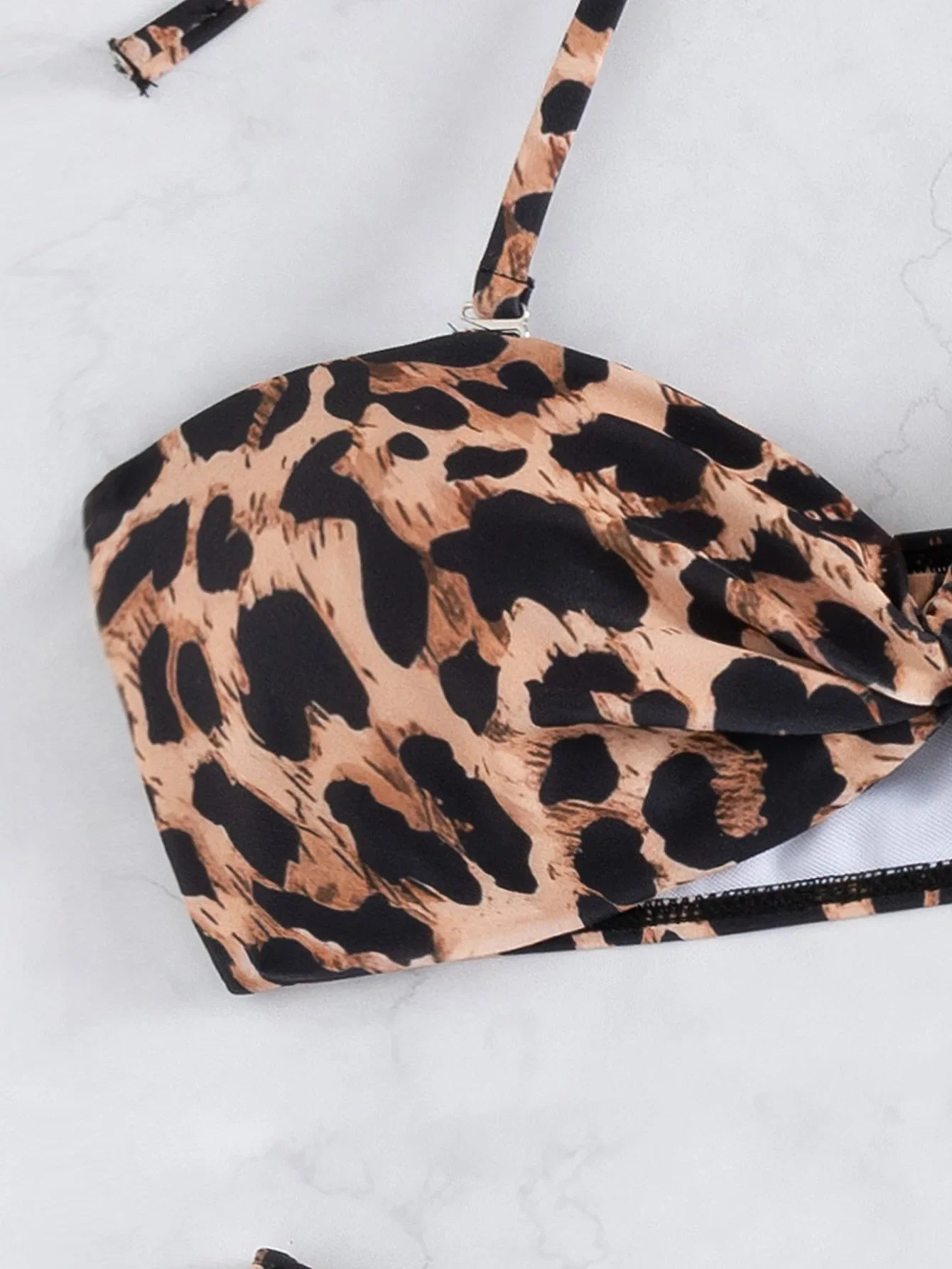 Sexy Brown Leopard Print Bikini