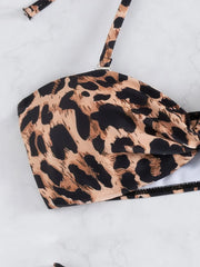 Sexy Brown Leopard Print Bikini