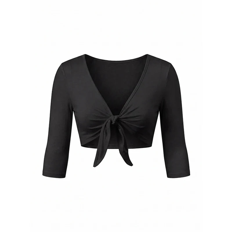 Thin Cover Up Streetwear Bolero T-shirt
