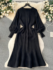 Loose Casual Knit Long Dress