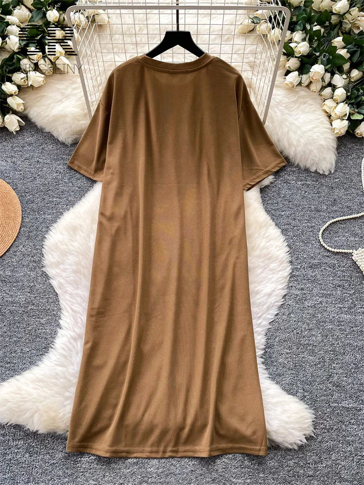 Artistic Print Casual Dress