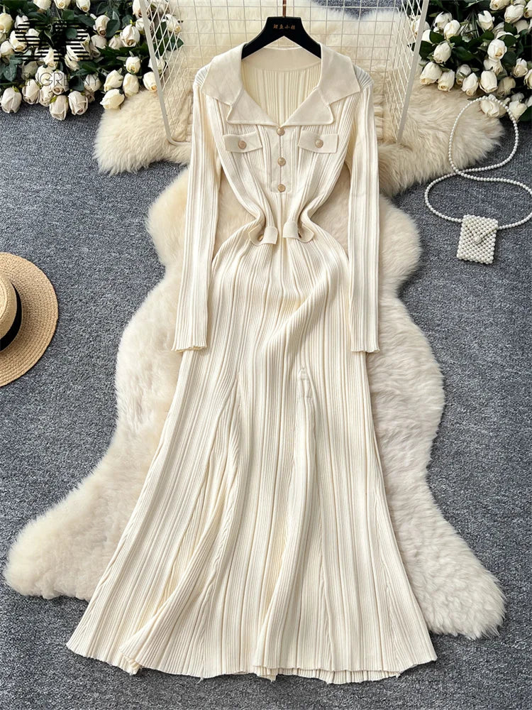 Elegant Knitted Party Dress