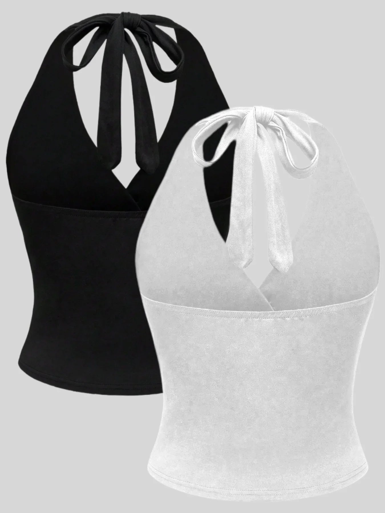 Women's 2 Piece Halter Cami Top