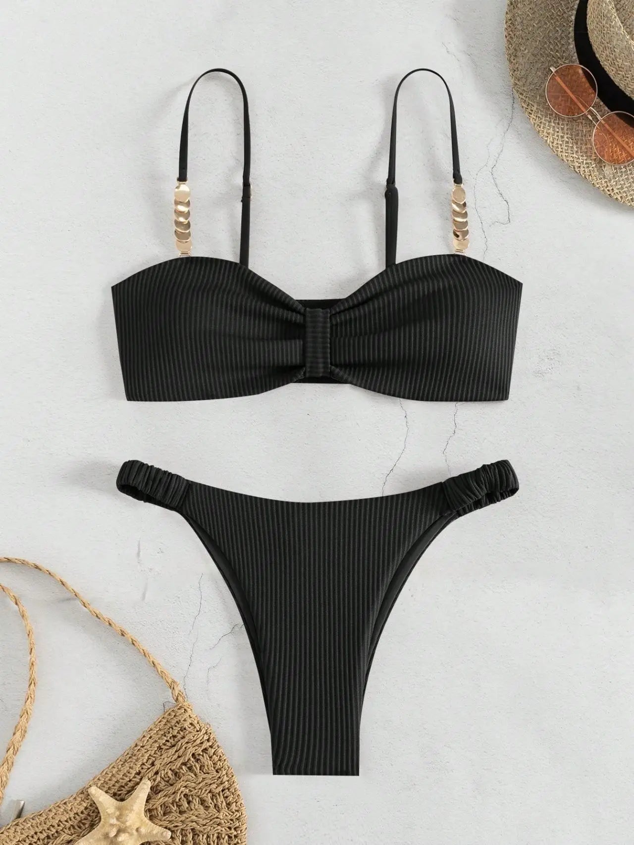 Sexy Front Bow Push Up Bikini Set