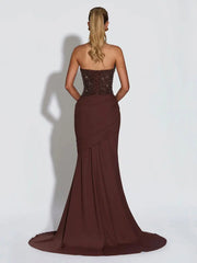 Sequins Halter Back Lace-up Sexy Maxi Dress