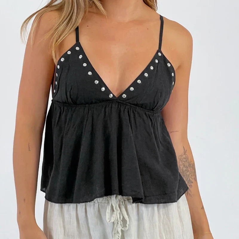 Going Out Backless Crop Tops