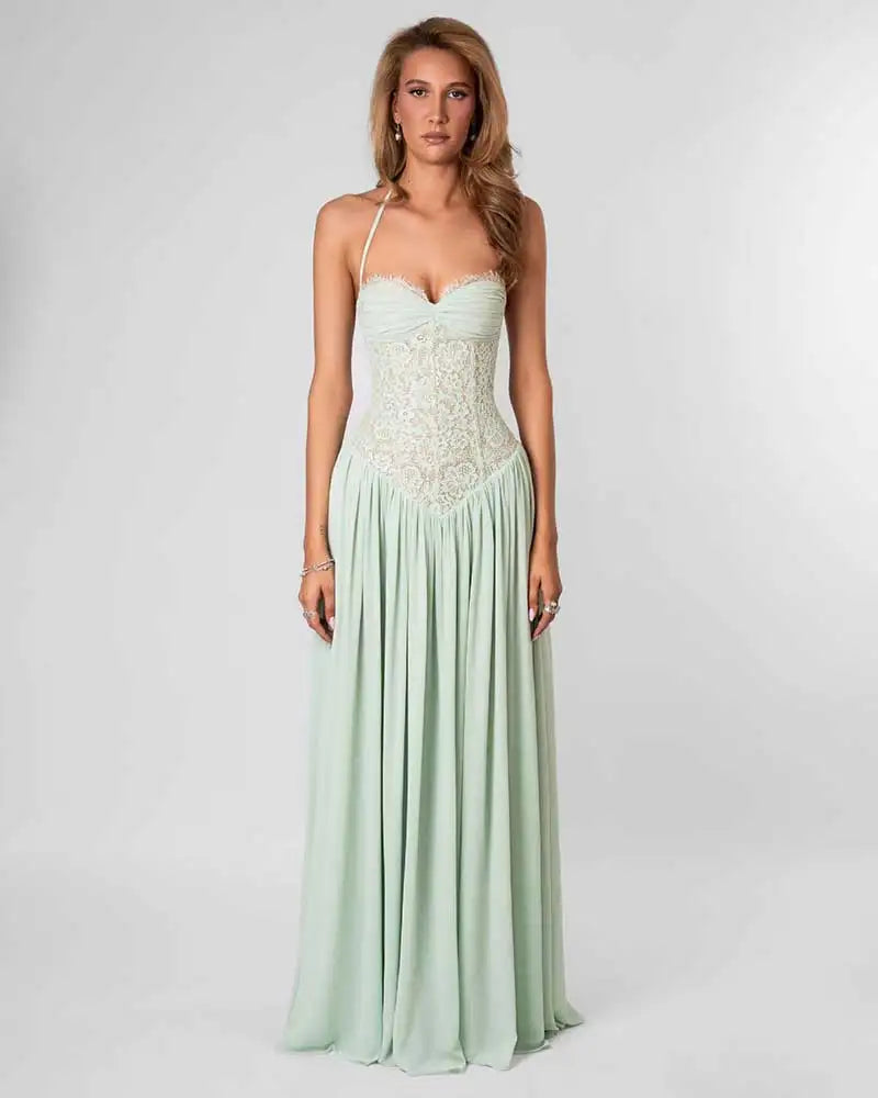 Elegant Lace Maxi Dress