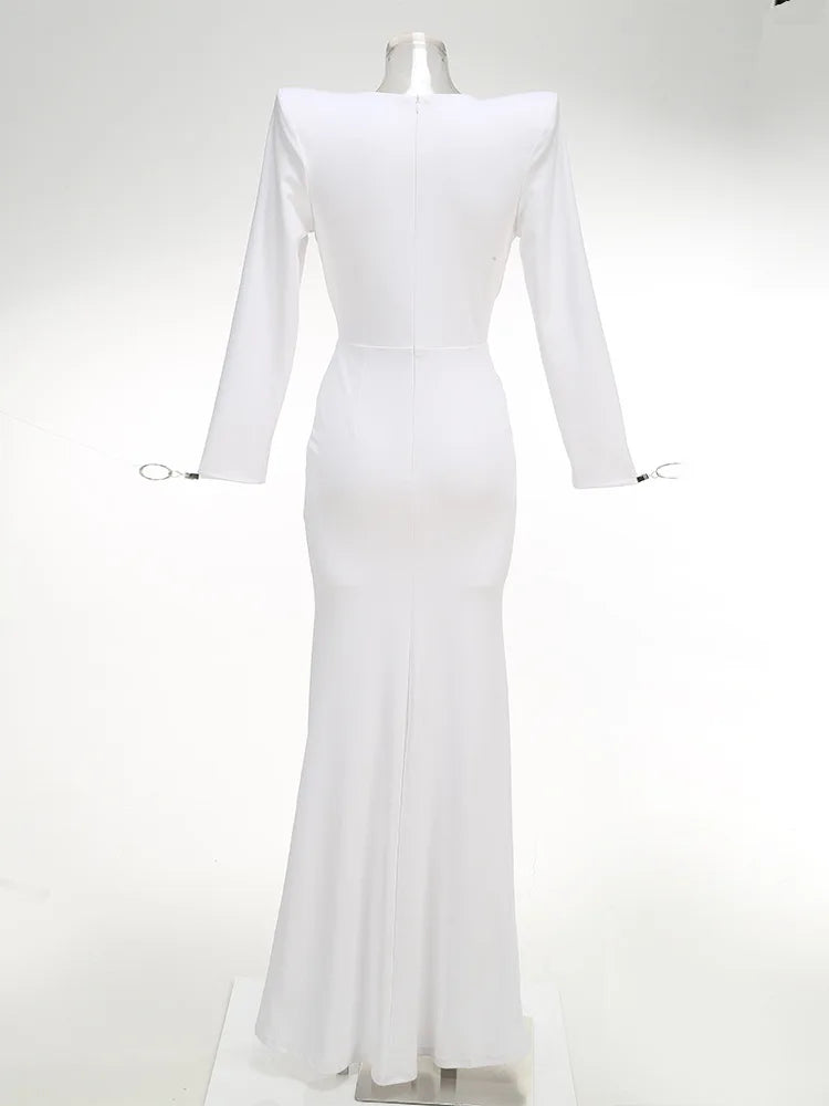 Guest Wedding party Gowns Black Maxi Dress