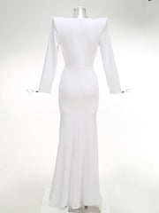 Guest Wedding party Gowns Black Maxi Dress