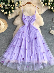 3D Butterfly Mesh Dress