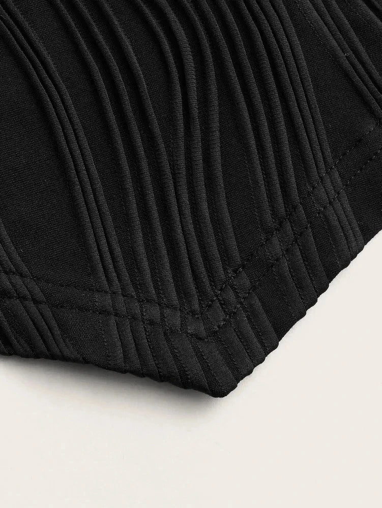 Sexy Rib Knit Strapless Crop Tube Top