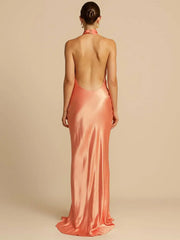 Elegant Satin Maxi Dress