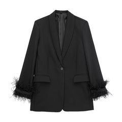 Cora Feather Blazer