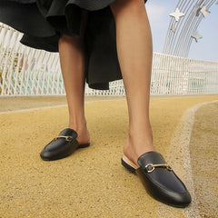 Backless Slip On Comfortable Four Season Mules Loafers