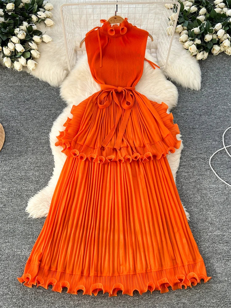 Ruffles Long Dress