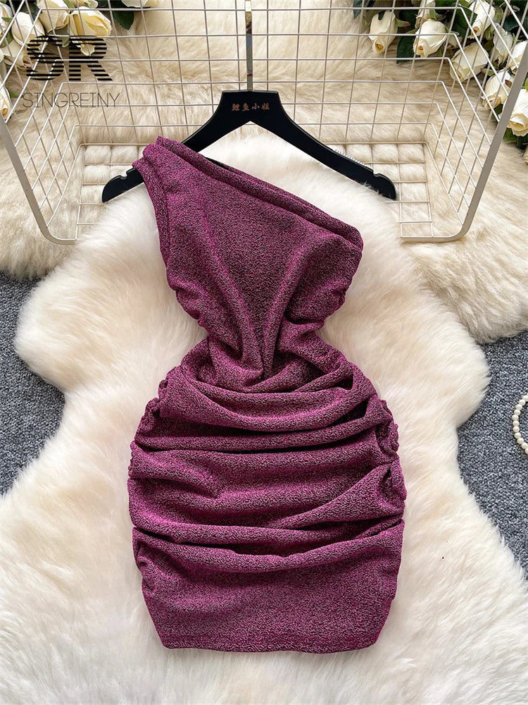 Off Shoulder Feminine Dress