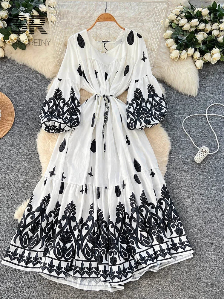 Court Artistic Print Dress