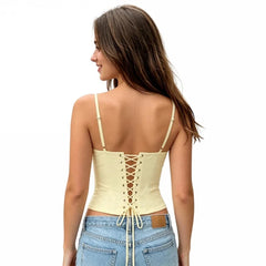 Y2K Spaghetti Strap Corset Top