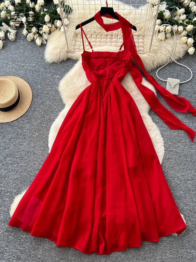 Flowy Chiffon Vacation Dress
