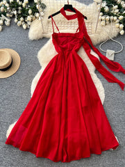 Flowy Chiffon Vacation Dress