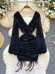 Ladies Black Bodycon Dress