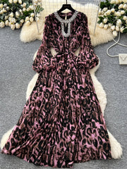 Leopard Diamonds Party Dress