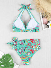 Vintage High Waist Bikini Set