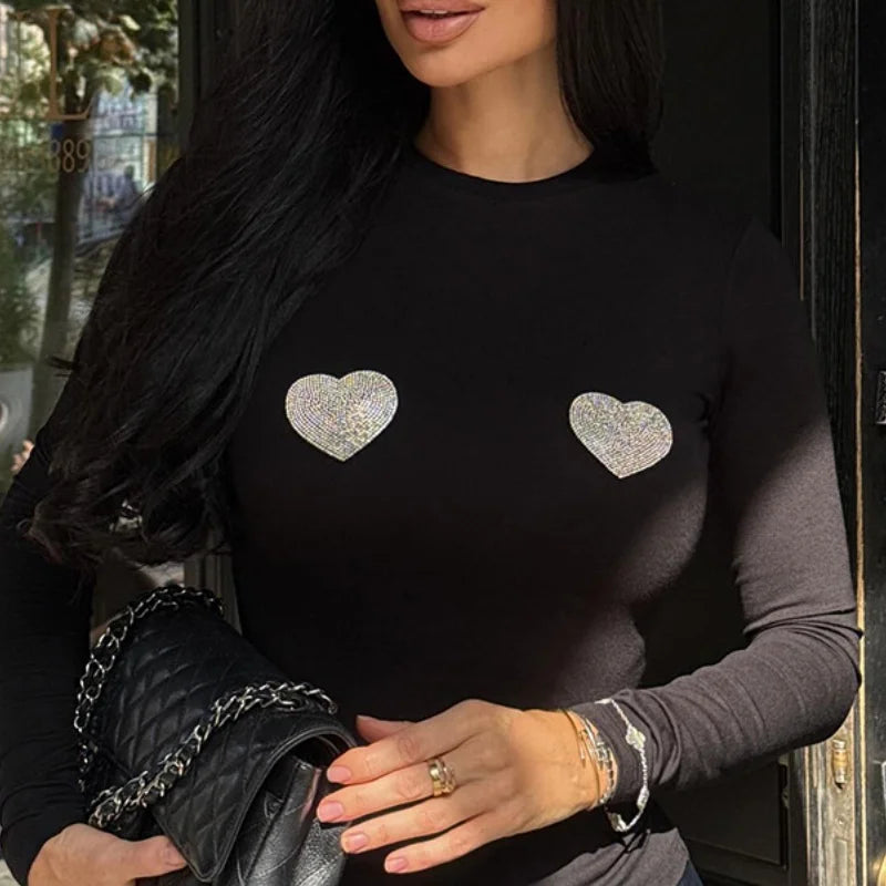 Womens Y2k Slim Fit Crop Tops
