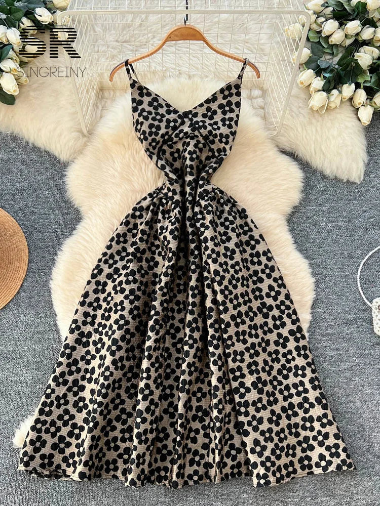 Floral Jacquard Vintage Dress