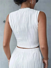 Casual High Street Style Mock Neck Crop Top