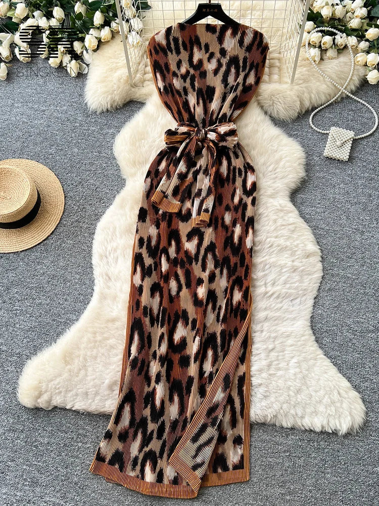 Pleated Senior Print Dress