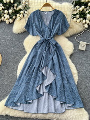 Romantic Polka Dot Long Dress