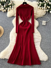 Elegant Knitted Party Dress