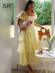 Holiday Flowy Cake Dress