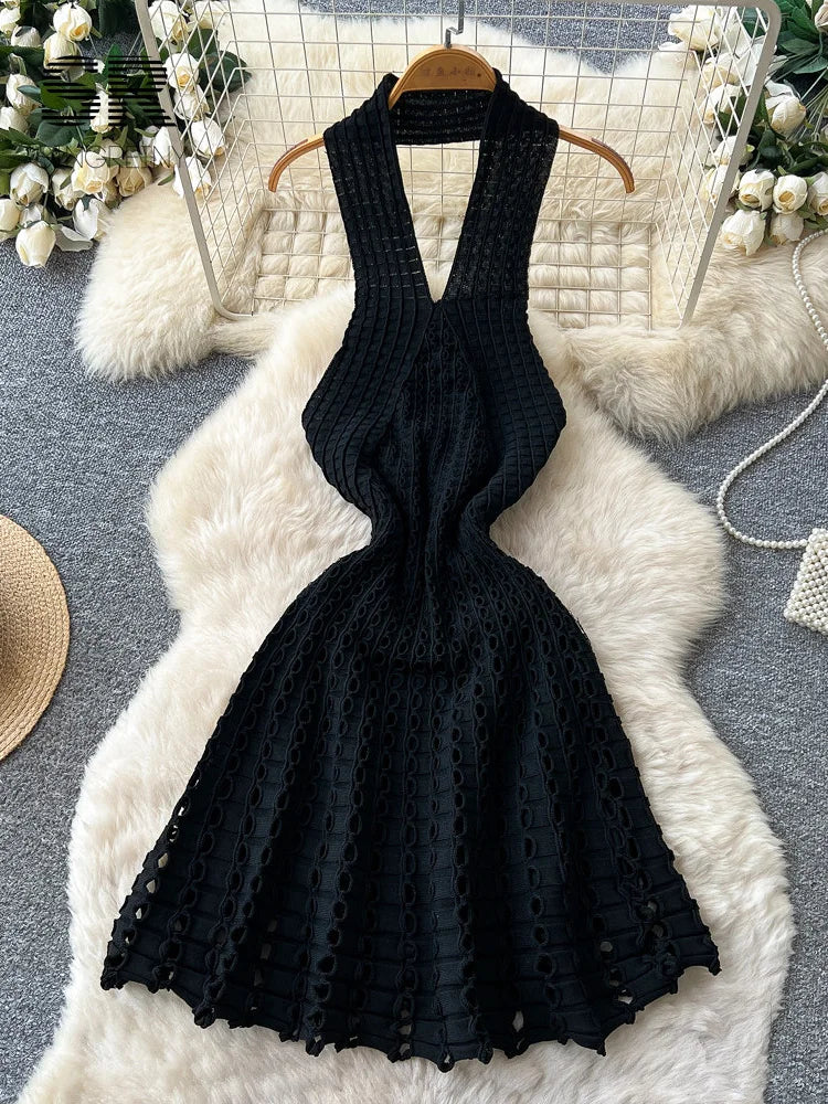 Backless Sexy Mini Dress