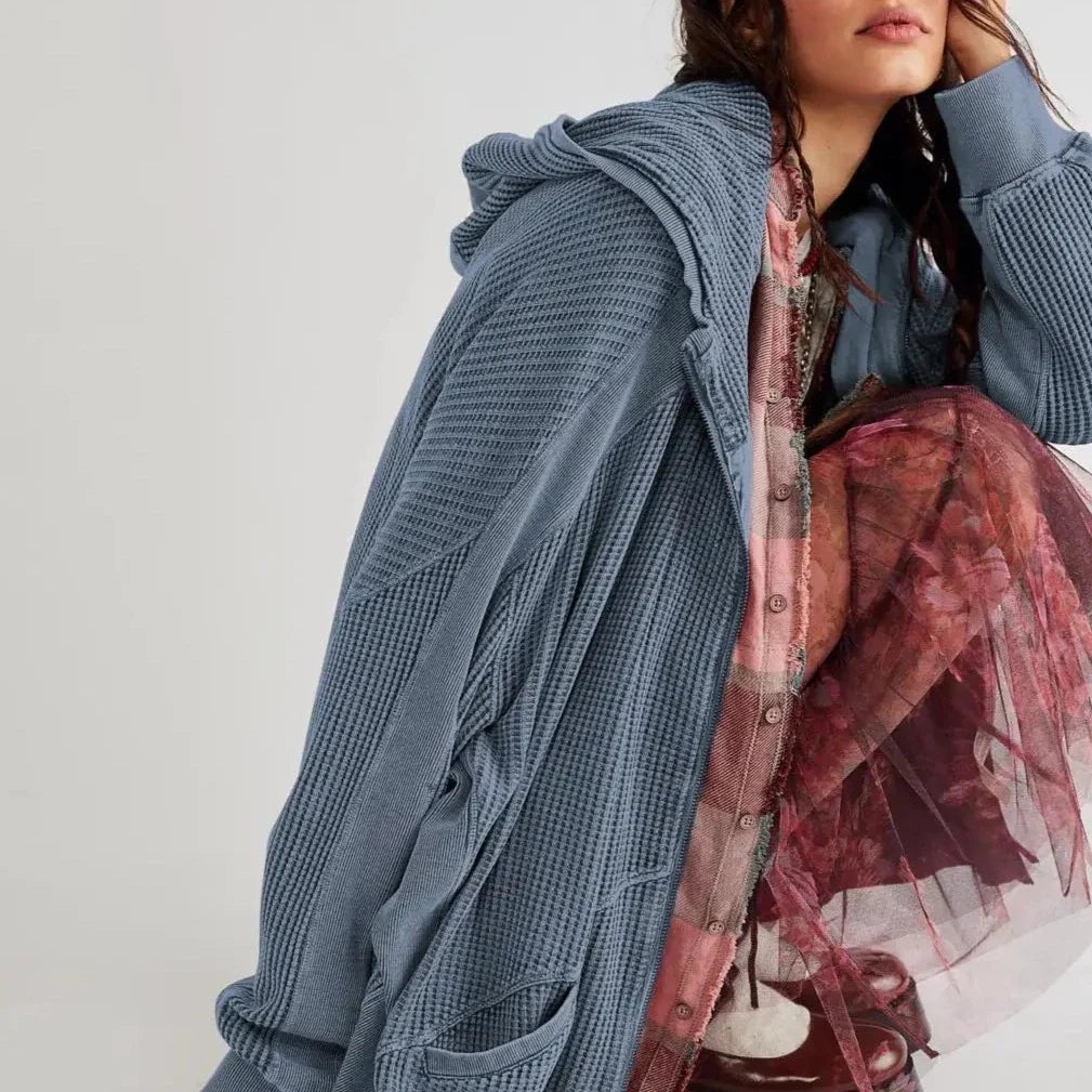 Waffle Wonderfall Zip-Up Hoodie